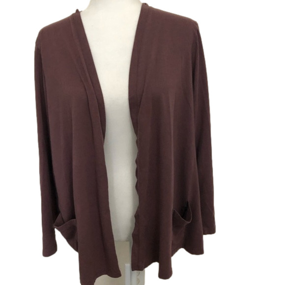 Logo Lori Goldstein Cardi Cardigan with Pockets - Picture 1 of 4